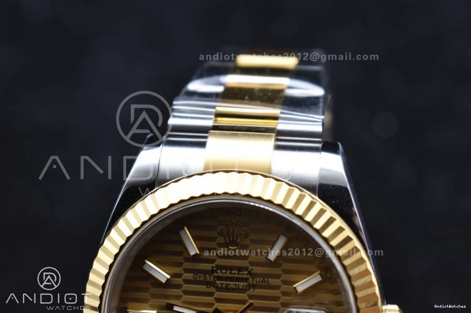 DateJust Dial Edition 608 SS 41 Oyster 904L YG 126333 YG Textured on 1:1 Clean Best Sleek Bracelet VR Steel 1223